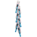 Light blue medium dog collar 6 pack clip strip display adjustable dog collars