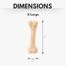 Durable recyclable nylon dog bone chew toy with chicken flavor