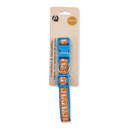 nylon dog collar with embroidered llama pattern