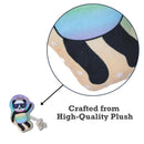 Space panda plush dog toy 4 pack clip strip squeaky dog toys
