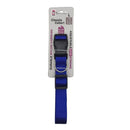 Adjustable nylon dog collar with quick release buckle