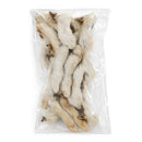 natural rabbit feet chews with fur for dogs pack