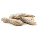 natural rabbit feet chews with fur for dogs pack