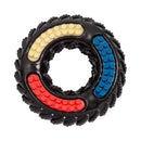 Recyclable TPR textured dog chew toy tire