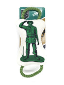 Retro soldier plush dog toy with non toxic print