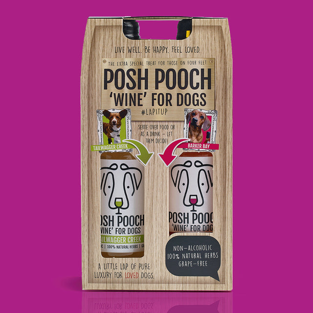 Posh Pooch Dog Wine Duo Pack (Non-Alcoholic)