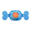 Candy inspired squeaky tennis ball dog toy 6 pack clip strip display