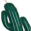 Cactus-shaped canvas and jute dog chew toy