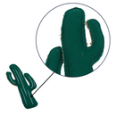 Cactus-shaped canvas and jute dog chew toy