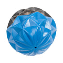 Durable dog chew toy with textured geometric ball design