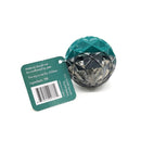 Durable dog chew toy with textured geometric ball design