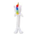 Skinny thermoplastic rubber unicorn corduroy dog toy for playful dogs