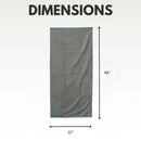 Country Living Quick Drying Microfiber Dog Bath Towel with Paw Print (Gray)