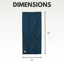 Country Living Quick Drying Microfiber Dog Bath Towel with Paw Print (Blue)