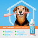 aloe and oatmeal pet shampoo for dogs and cats 16.9 oz