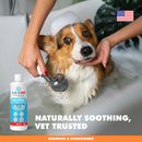 aloe and oatmeal pet shampoo for dogs and cats 16.9 oz