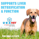 Liquid milk thistle supplement for dog and cat liver support