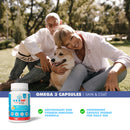 omega 3 capsules for dogs and cats 1000 mg 120 count supplement