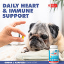 omega 3 capsules for dogs and cats 1000 mg 120 count supplement