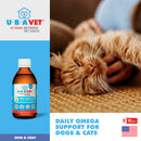 omega 3 liquid supplement for skin and coat health for pets