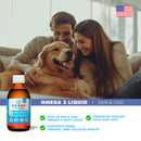 omega 3 liquid supplement for skin and coat health for pets