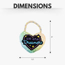 we are dreamers plush dog toy combo heart and space panda dog toys