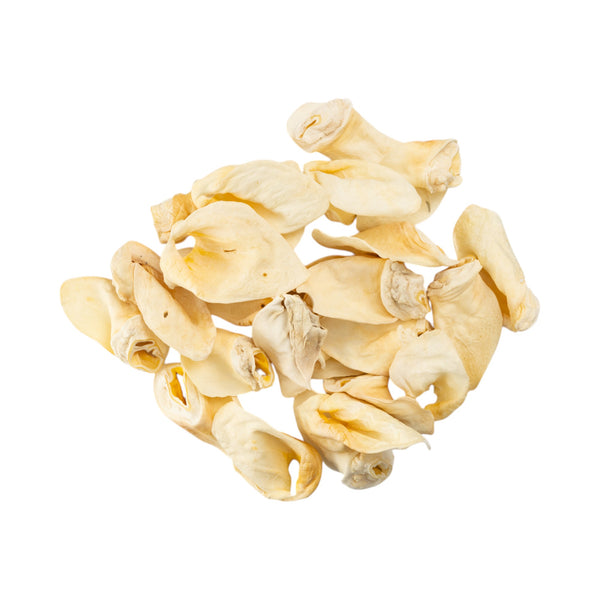 Single-ingredient natural cow ear dog chew