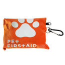 Pet emergency first aid kit with carabiner