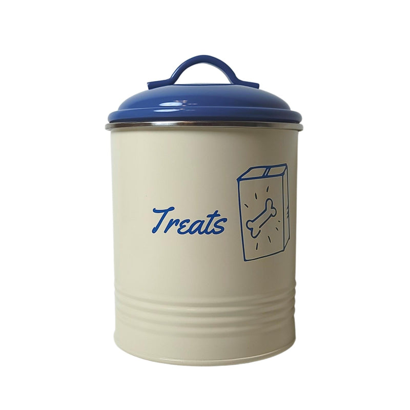 French Blue Pet Food & Treat Storage Canisters (Set of 3)