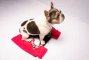 2-in-1 Thermal Dog Fleece Jacket with Integrated Harness - Fuchsia