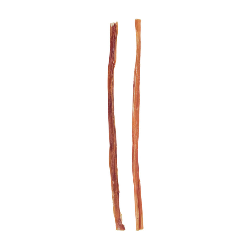 All-Natural Beef Bully Stick Dog Treats - 12" Thin (25/case)