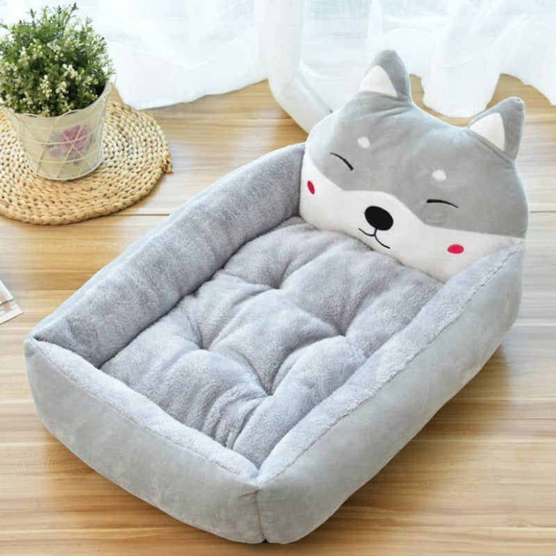 Cute Cartoon Character Pet Bed (Gray)