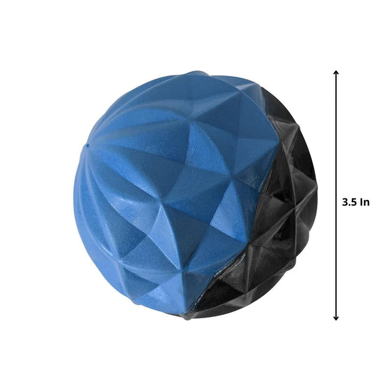 Geometric Design Textured Ball Dog Chew Toy - Large
