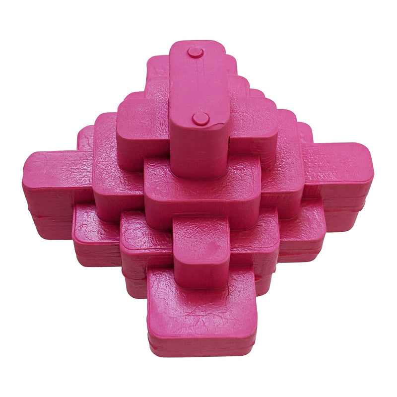 Geometric TPR Dog Chew Toy - Pink