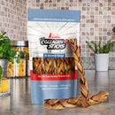 12” Standard Braided Collagen Stick Dog Treats (4 per Bag) – All-Natural, Long-Lasting, Single Ingredient Chews