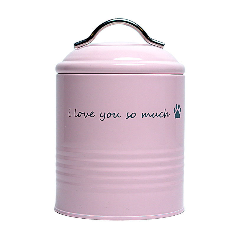 I Love You So Much Dog Treat Canister Gift Set