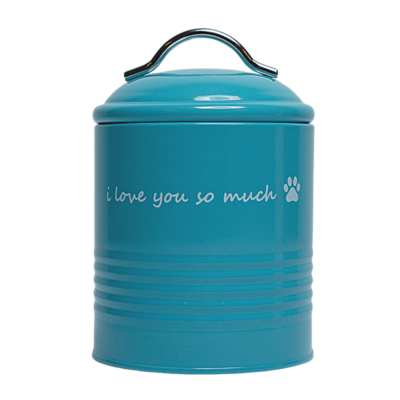 I Love You So Much Dog Treat Canister Gift Set