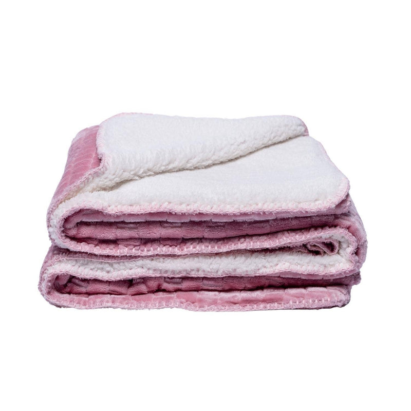 Family Textured Luxury Sherpa Pet Blanket (50" x 60")