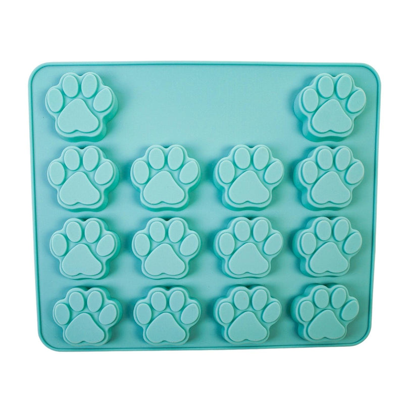Silicone Dog Paw and Dog Bone Ice Cube & Treat Mold - Trays set of 2