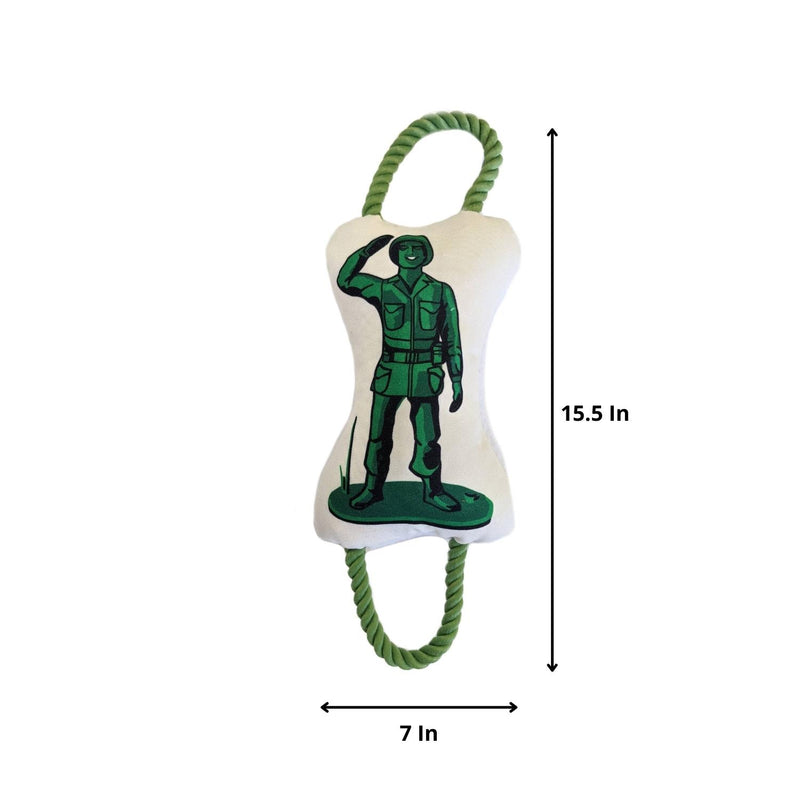 Military Figure Plush Dog Toy
