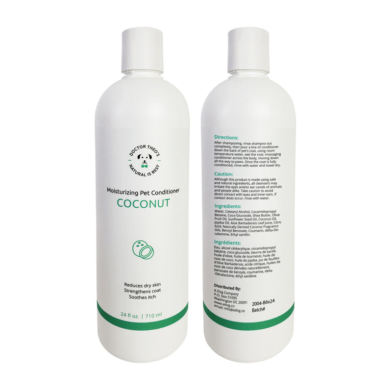 Set of Dr. Theo USA Made Pet Conditioner & Detangler Spray