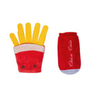 cola and fries plush dog toy combo with crinkle squeaker