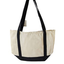 canvas tote bag with dog and tractor country design