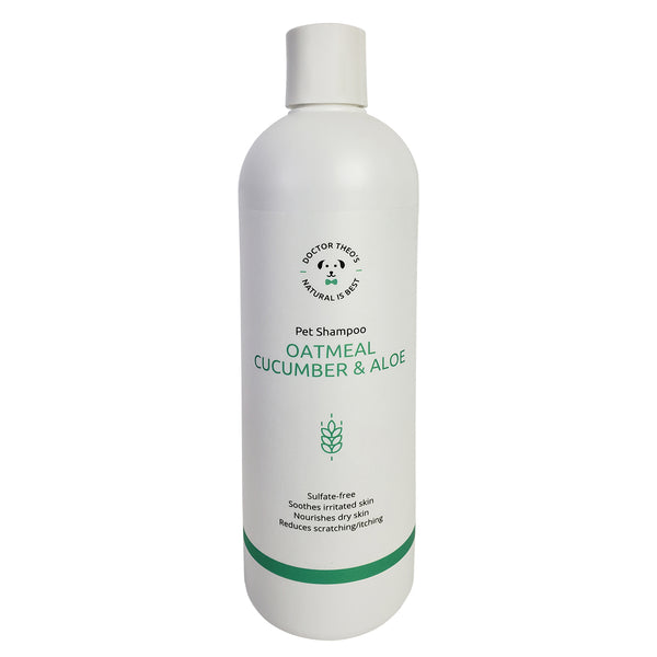 Dr. Theo’s dog shampoo with oatmeal, cucumber and aloe, 16 oz