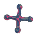 Eco friendly natural rubber jack dog toy durable chew toy for dogs