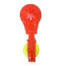squeaky TPR tennis ball dog toy with treat filling slot