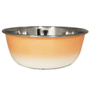 Peach coral deep stainless steel dog bowl eco friendly design