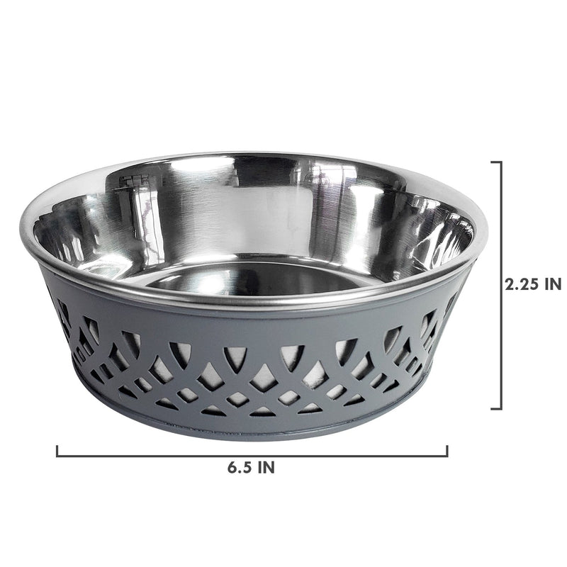 Country Bowl - Stainless Steel - Gray