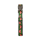 nylon dog collar with embroidered watermelon pattern