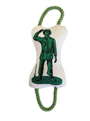 retro military plush dog toy combo army jeep and soldier dog toys